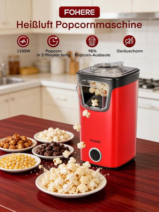 Actual product image Fohere Popcornmaschine