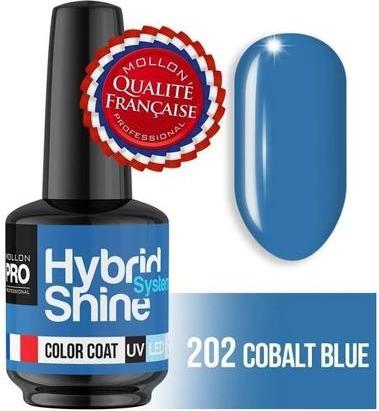 Actual product image Mollon Pro Mol Hss 202 - Semi-Permanent Hybrid Shine Nail Polish In Cobalt Blue