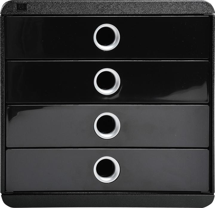 Image du produit Exacompta Boîte à tiroirs Pop Box 4 tiroirs, noir (A4+)