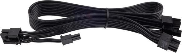 Image du produit Corsair Type 3 Flat Black Ribbon Cable PCIe 6+2 pin, dual connectors, Compatible with all type 3 pin out...