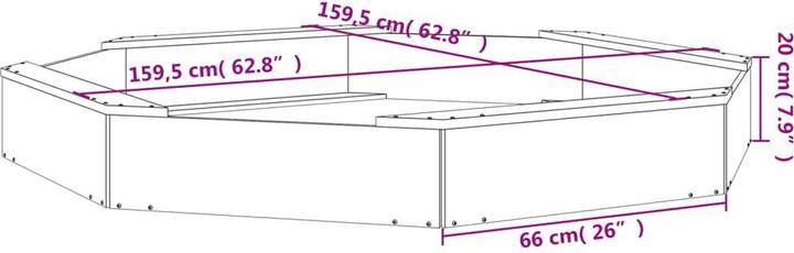 Produktbild vidaXL Sandkasten