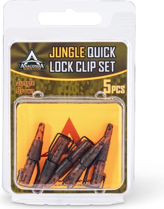 Image du produit AnacondA Jungle Brown Quick Lock Clip Set 5pcs.