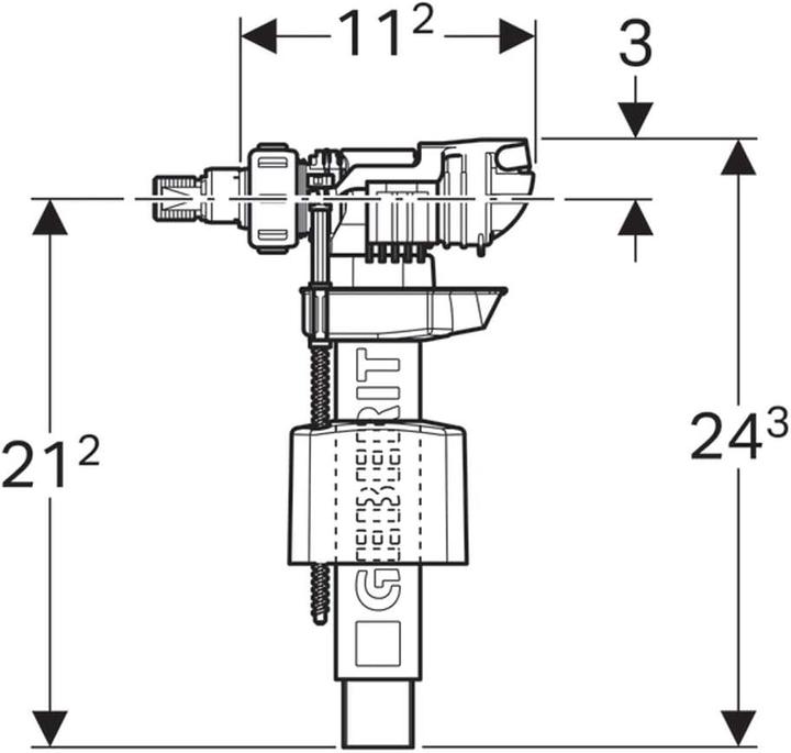 Actual product image Geberit Float valve