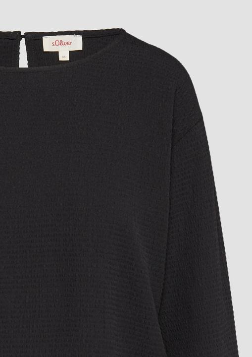 Produktbild s.Oliver Bluse Strukturierte Bluse mit überschnittenen Schultern (36)