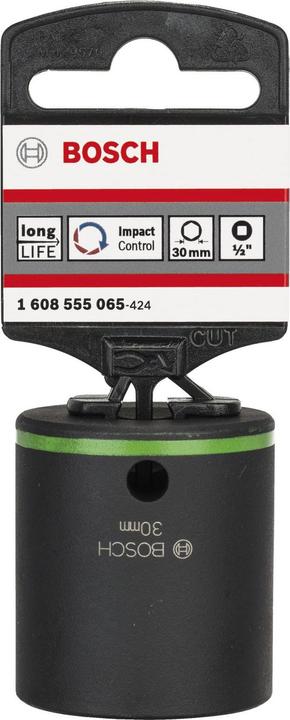 Produktbild Bosch Professional Zubehör Steckschlüsseleinsatz, SW 30 mm, L 50 mm, 30 mm, M20, 43 mm (30 mm)