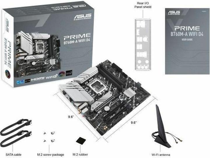 Produktbild ASUS PRIME B760M-A WIFI D4 (LGA 1700, Intel B760, mATX)