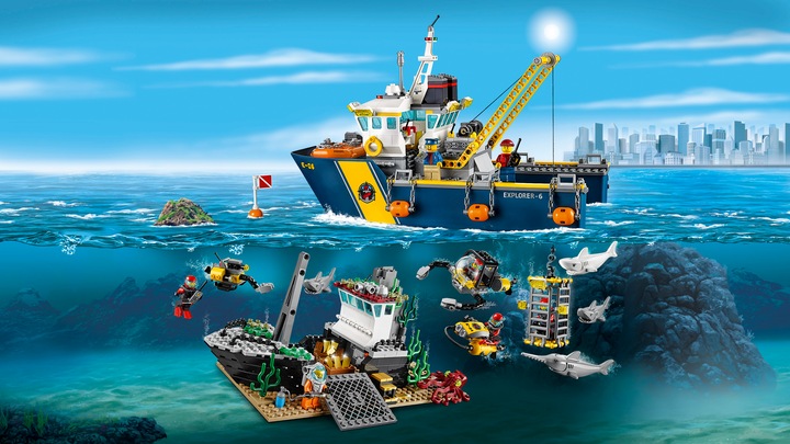 Produktbild LEGO Tiefsee-Expeditionsschiff (60095, LEGO Seltene Sets, LEGO City)