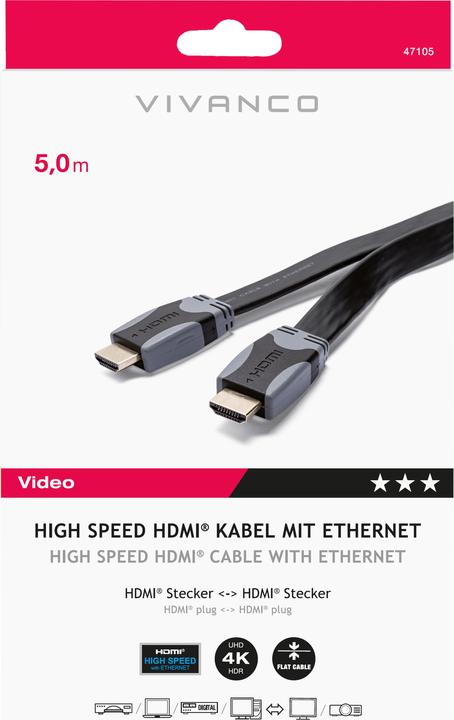 Immagine prodotto Vivanco HDMI (Typ A) — HDMI (Typ A) (5 m)