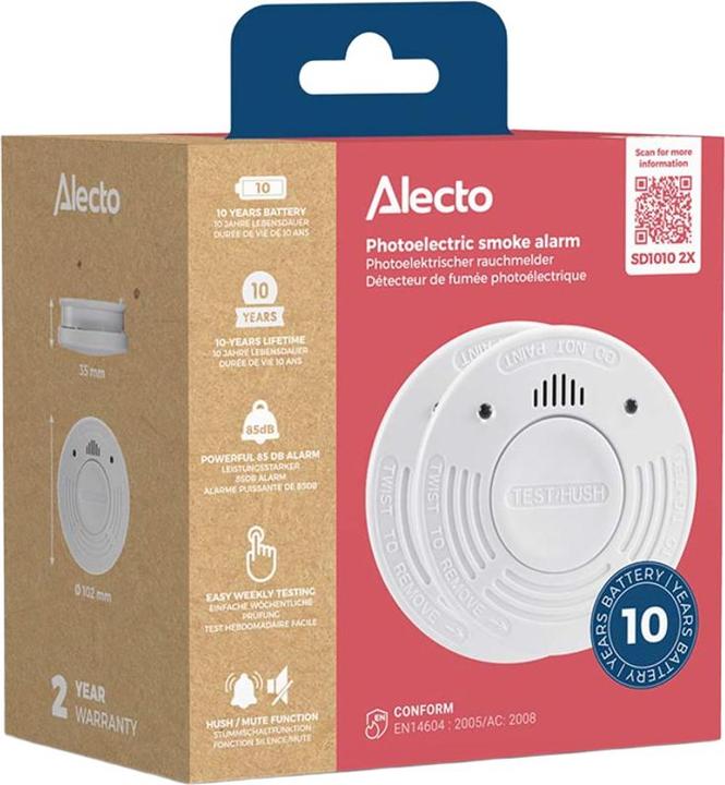 Actual product image Alecto SD1010 2x