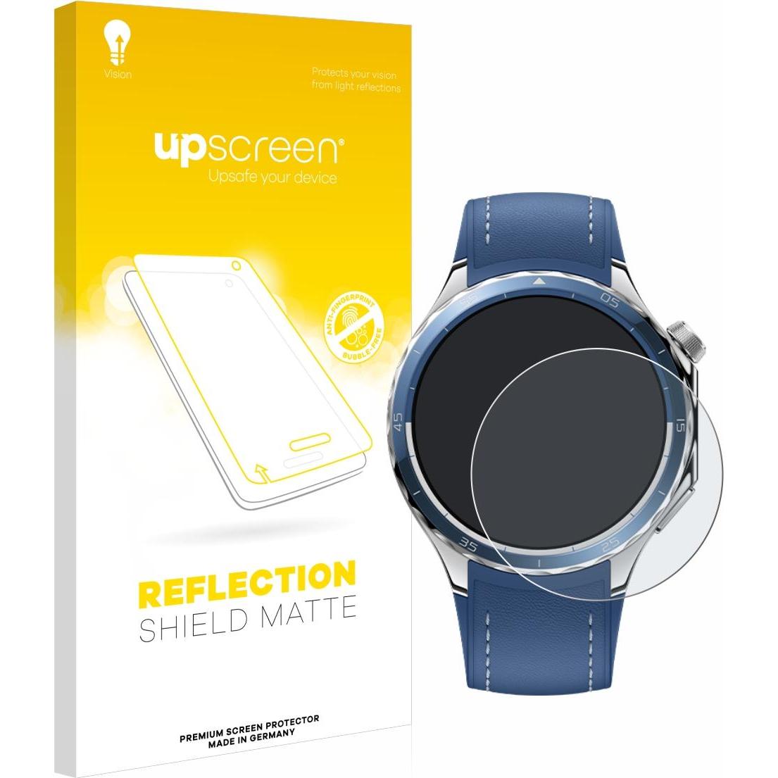 upscreen Schutzfolie Displayschutz Displayschutzfolie Folie Matt Entspiegelungsfolie, Smartwatch Schutzfolie, Grau