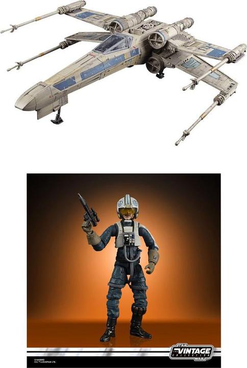 Actual product image Hasbro Star Wars Rogue One The Vintage Collection Antoc Merrick's X-Wing Fighter Vehicle with Figure