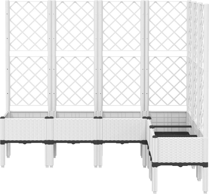Actual product image VidaXL Planter with trellis PP