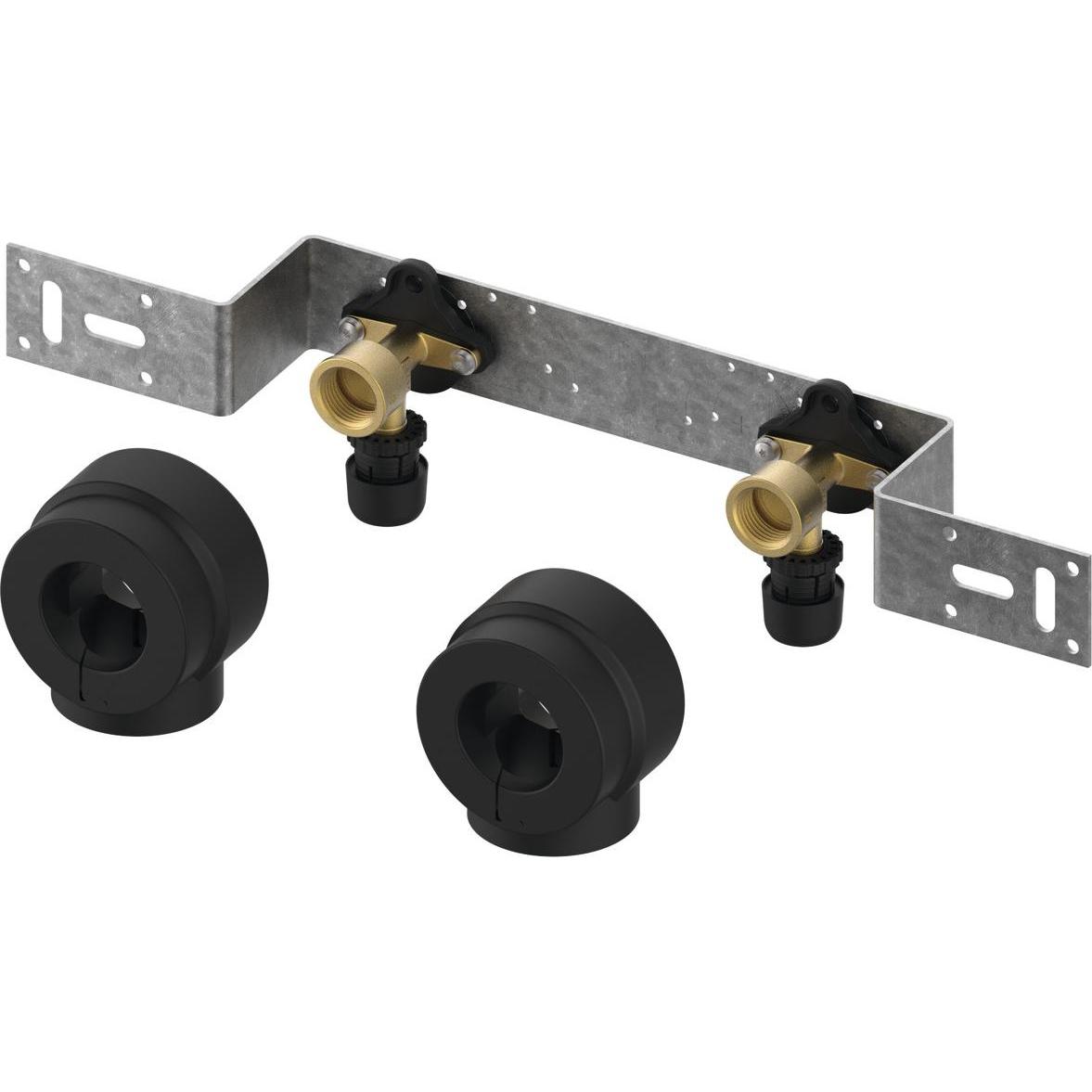 TECE, Zubehör Sanitärinstallation, TECElogo-Ax Montageeinheit 150 mm mit Wandscheibe Dim. 20 x Rp 1/2", Si-Bronze