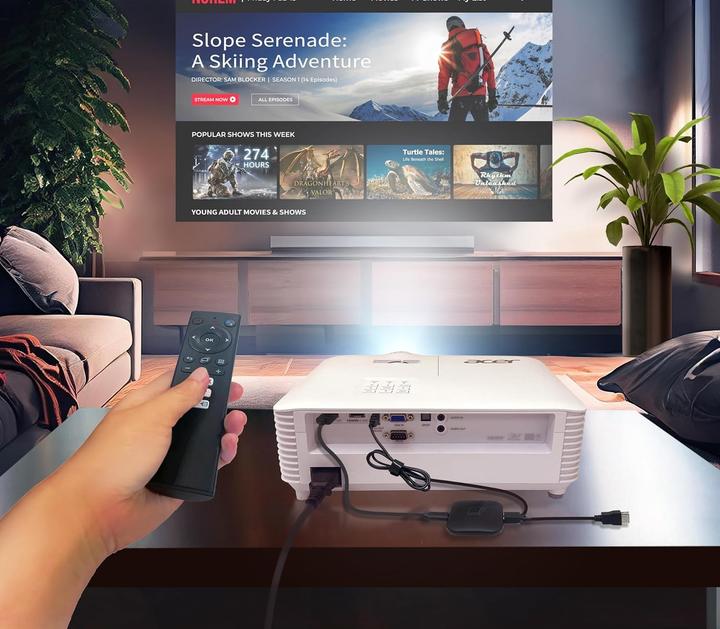 Image du produit Acer Projecteur Android TV 4K UHD 4000 lumens avec correction trapèze et 3D (4K, 4000 lm, 1.66:1)