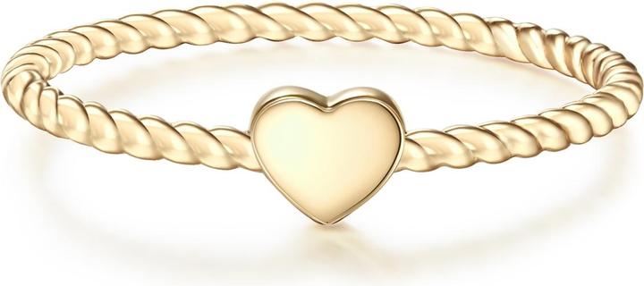 Immagine prodotto Glanzstücke München Cuore da donna in argento sterling e oro giallo - 10100 (56, 925 Argento)