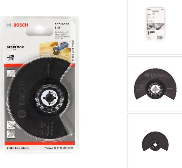 Produktbild Bosch Zubehör BIM Segmentsägeblatt ACZ 100 BB, Wood and Metal, 100 mm, 1er-Pack