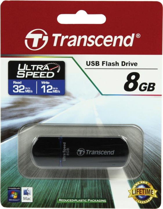Produktbild Transcend JetFlash 600 (8 GB, USB-A, USB 2.0)