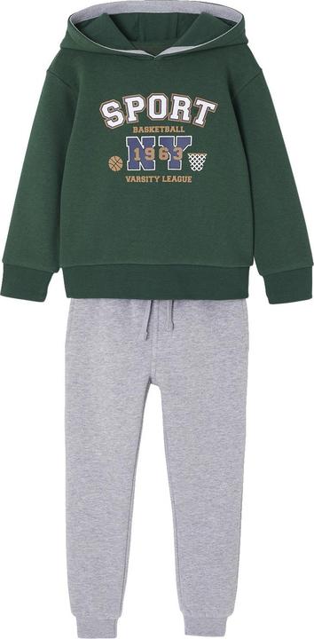 Actual product image Vertbaudet Jungen Sport-Set: bedrucktes Kapuzensweatshirt & Jogginghose mit Recycling-Polyester (128)