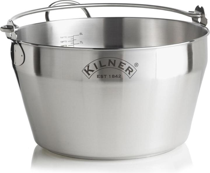 Kilner 25,413 Roestvrijstalen Inmaak Jam Pan, Zilver, 34,5 x 34 x 19,5 cm (Steelpan, Roestvrij staal)