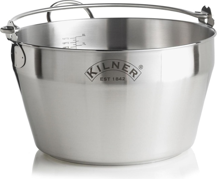 Actual product image Kilner 25.413 Stainless Steel Preserving Jam Pan, Silver, 34.5 x 34 x 19.5 cm (Pot, Stainless steel)