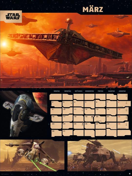 Actual product image Star Wars Broschur XL Kalender 2026 (45 x 60 cm)