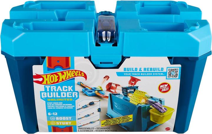 Actual product image Hot Wheels Track Builder Unlimited Stunt Crash Box