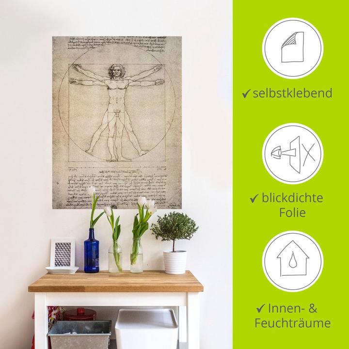 Image du produit Artland Dessin des proportions, d'après Vitruve. 1490 T6SM (60 x 80 cm)