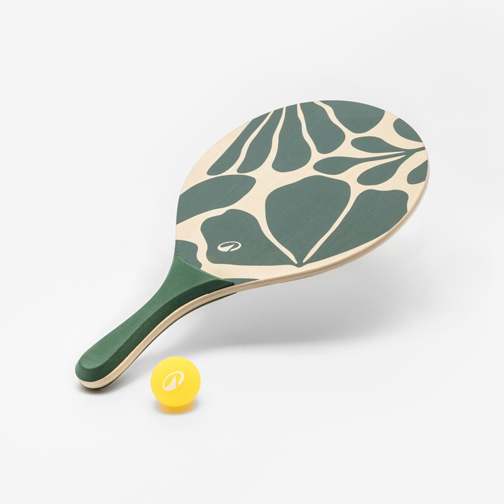 Actual product image Decathlon Beachtennis Set - Woody Racket 2 Schläger grün