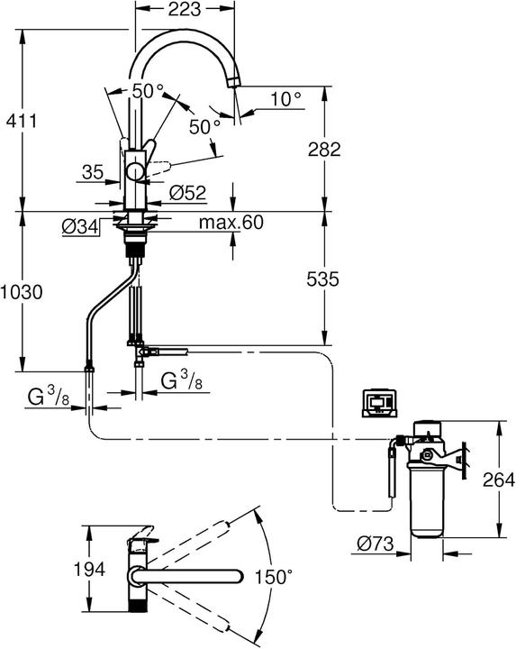 Produktbild Grohe Blue Pure StartCurve