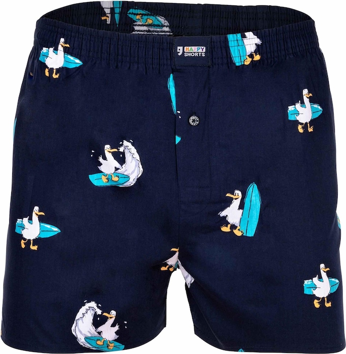 Immagine prodotto Happy shorts Boxer in tessuto dal taglio casual e confortevole (L, Confezione singola)