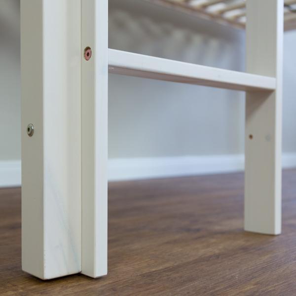 Produktbild Homestyle4u Hochbett Spielbett Kinderbett mit Leiter (90 x 200 cm)