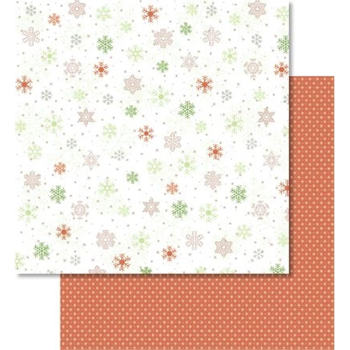 Ursus, Bastelpapier, Scrapbook Paper Classic Christmas rot/grün12x12 Zoll VE=5 Blatt Motiv 3 (5 x)