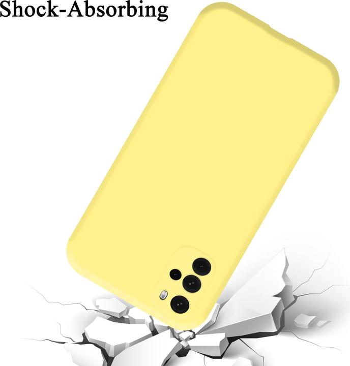 Actual product image Cadorabo TPU Liquid Silicone Case Cover for Motorola MOTO G22 (Motorola Moto G22)