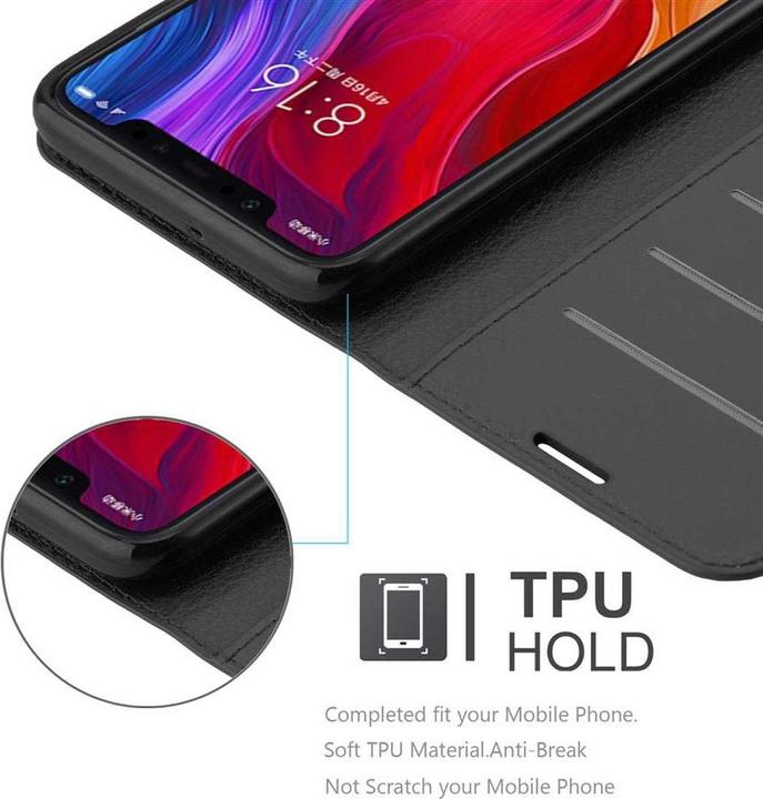 Actual product image Cadorabo Book with stand function cover (Mi 8)