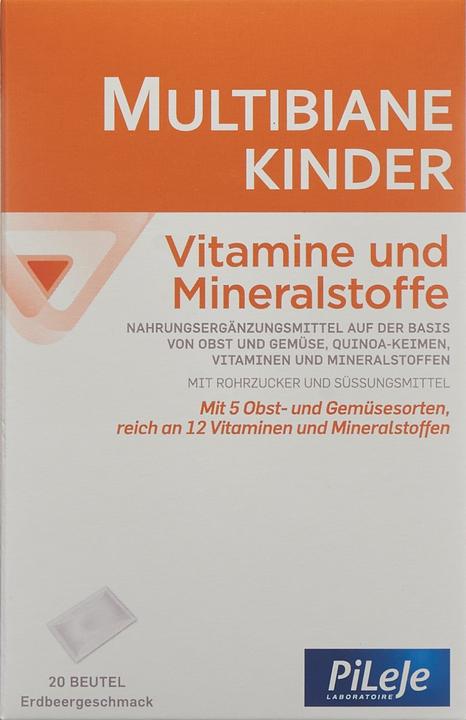 Actual product image PiLeJe Kinder Vitamine und Mineralstoffe Pulver (20 Piece, Sachet, 103 g)