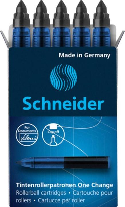 Produktbild Schneider ONE CHANGE - Rollerpatrone (5 Stück, Schwarz, 0.60 mm)