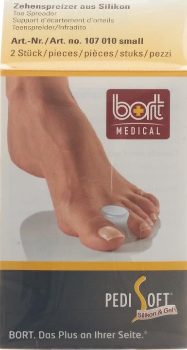 Immagine prodotto Bort Medical Pedi Soft, il divaricatore per dita dei piedi in silicone (Deodorante per piedi e polvere)