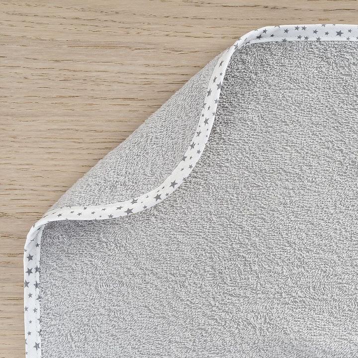 Produktbild Lätzchen 2er Set Riesen-Lätzchen mit Druckknöpfen - Grau Hellgrau
