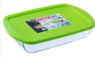 Actual product image Pyrex Cook En Store 4.9L Rectangle 40 x 27 Cm With Lid