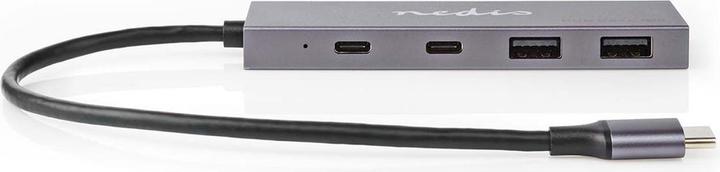 Produktbild Nedis USB-Hub | 1x USB-C™ 3.2 Gen 2 Male | 2x USB-A 3.2 Gen 2 Female / 2x USB-C™ 3.2 Gen 2 Female | (USB-C, 4 Ports)