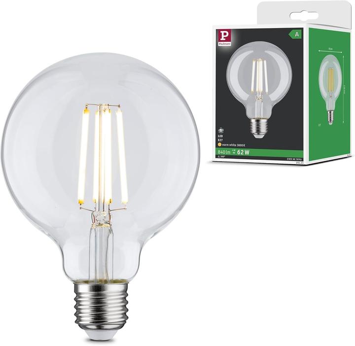 Energie-Label Paulmann Tropfen Eco-Line Filament (E27, 840 lm, 1x)