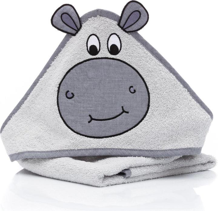 Fillikid Kapuzenbadetuch Nilpferd 75 x 75 cm