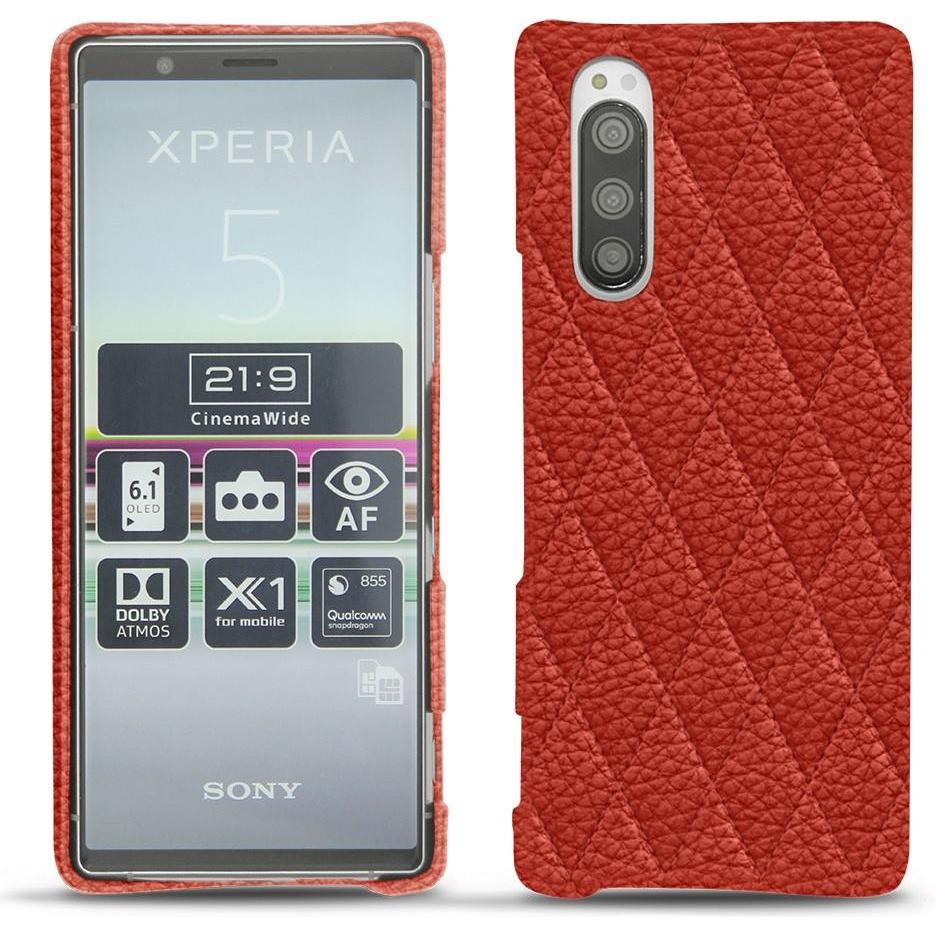 Noreve Lederschutzhülle (Sony Xperia 5), Smartphone Hülle, Orange