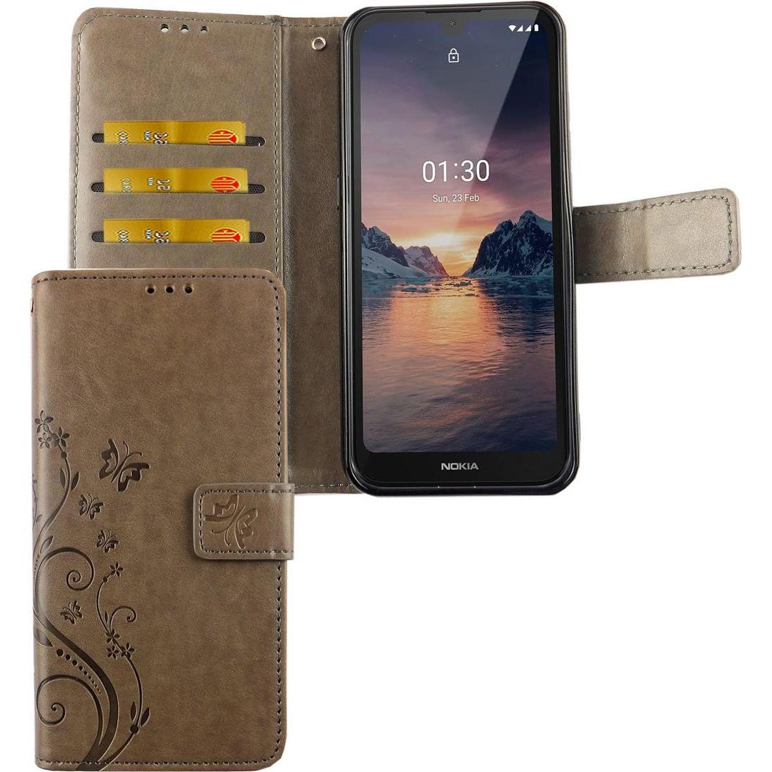 König Design Hülle Handy Schutz für Nokia 1.3 Case Cover Tasche Wallet Etui Handyhülle Bumper (Nokia 1.3), Smartphone Hü...