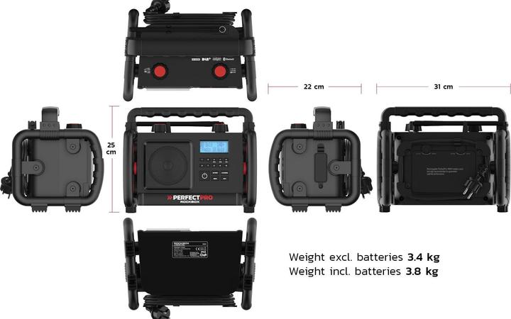 Produktbild PerfectPro Rockbox (DAB+, FM, Bluetooth)