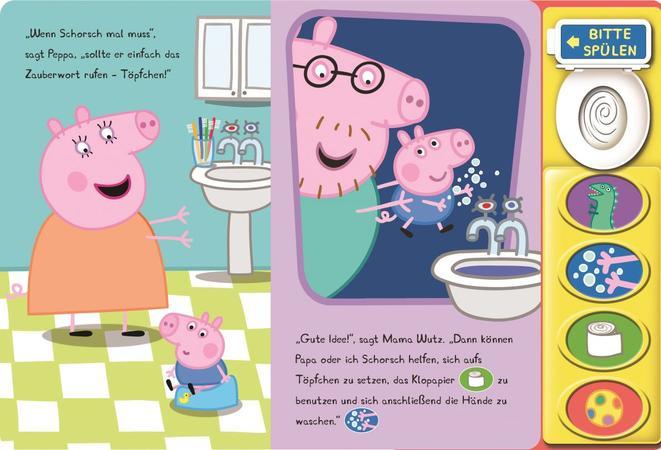 Actual product image Phoenix Peppa Pig Schorsch Goes Potty (Sound Book) (German)