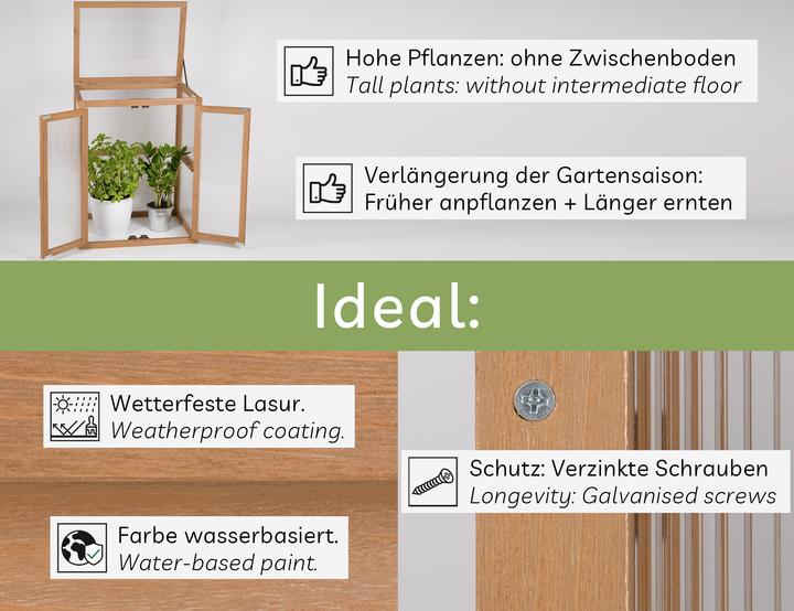 Produktbild Needs&Wants Mini-Gewächshaus "Framy2", Tanne