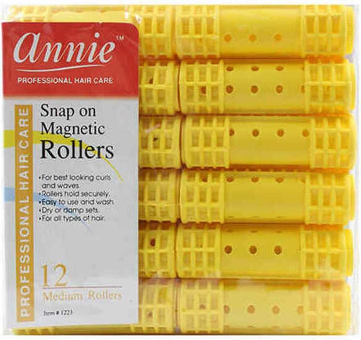 Annie Lockenwickler Mittel Gelb (12 uds)
