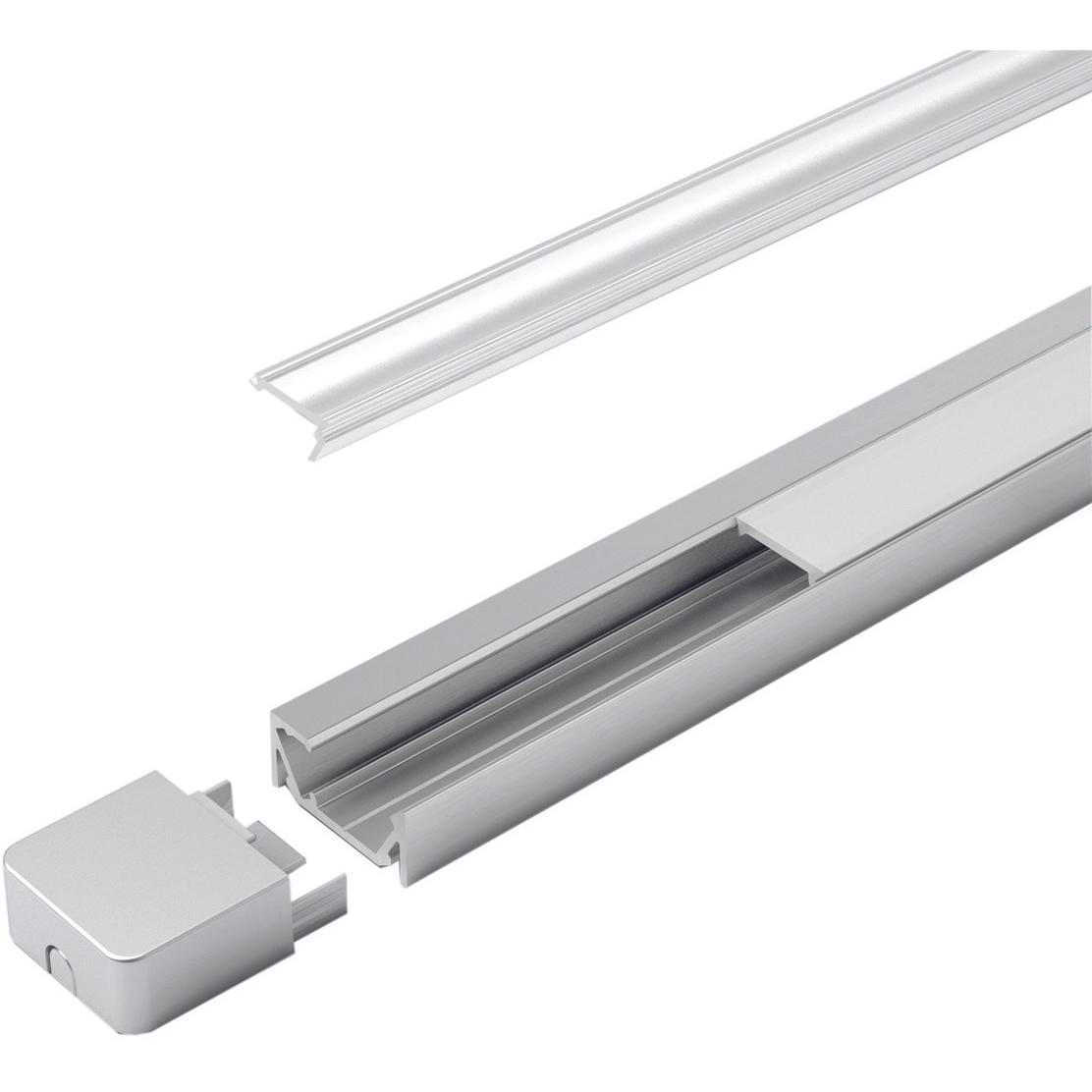 Halemeier, Profil + Stange, LED Ein-/Anbauprofile ChannelLine G1 mit Lichtblende