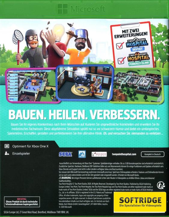 Image du produit Sega Hôpital de Two Point (Xbox One X, Xbox Series X, EN)